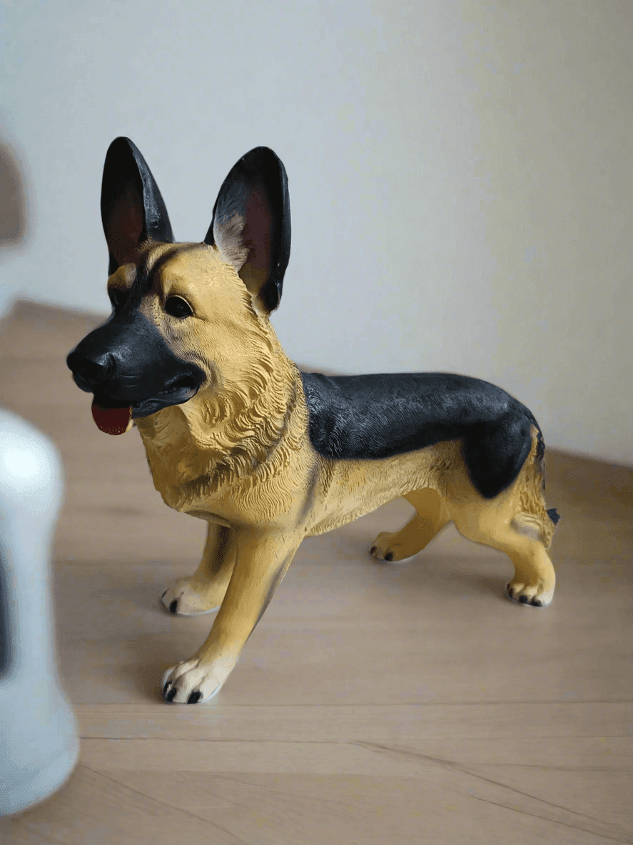 ALiLa Big Dog Realistic Showpiece Statue Figure Idol for Home Decoration Office Decor or gifting, 11 Inches Height - ALiLA