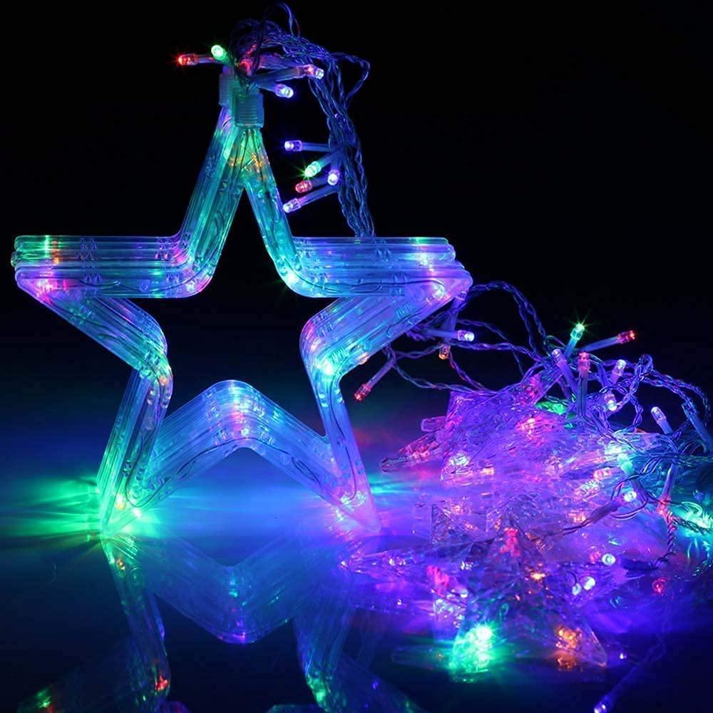 ALiLa Star Led Net Mesh Fairy String Curtain Light for Diwali Home Garden Tree Decoration, MultiColor - ALiLA