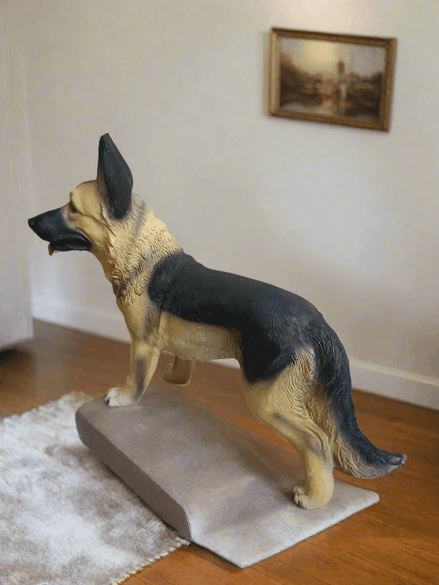 ALiLa Big Dog Realistic Showpiece Statue Figure Idol for Home Decoration Office Decor or gifting, 11 Inches Height - ALiLA