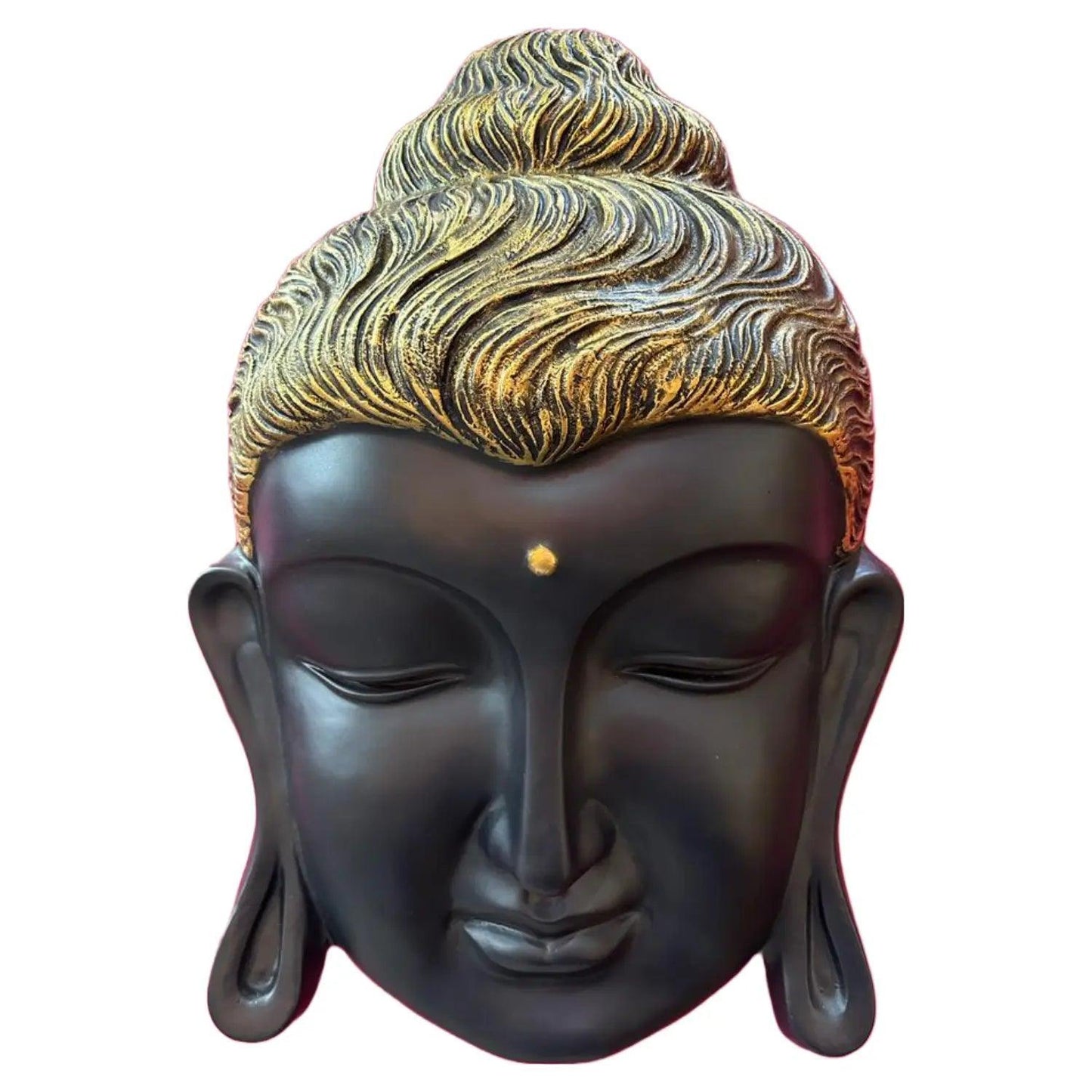 ALiLa Big Size Wall Hanging Meditating Buddha Face Idol Statue Showpiece for Home Living Room Decor Decoration Gift Gifting Items, 24 inches - ALiLA