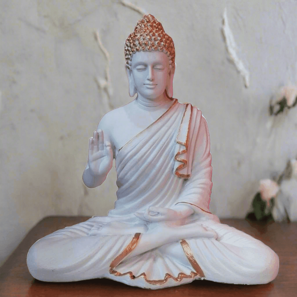 ALiLa Big Size Meditating Buddha Idol Statue Vastu Showpiece for Home Garden Living Room Decor Decoration Gift Gifting Items, 14 inches / 35cm / 1 Feet - ALiLA