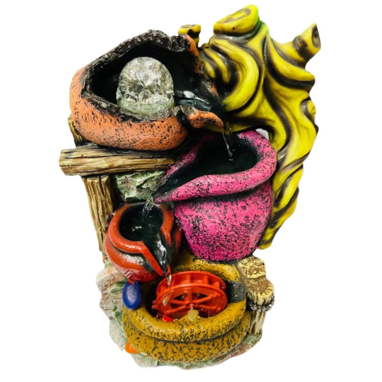 ALiLa Designer Table Waterfall Fountain with LED for Home, Living room, Office, Garden, Lawn Deoration - ALiLA