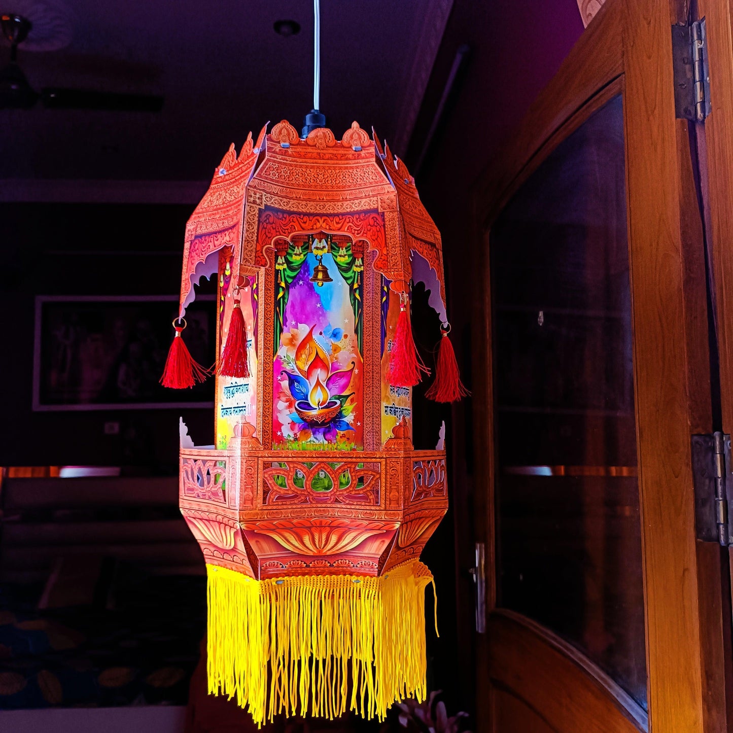 ALiLa Akash Kandil For Diwali Balcony, Hanging Lantern For Home Living Room Festive Decor Decoration Lanterns - ALiLA