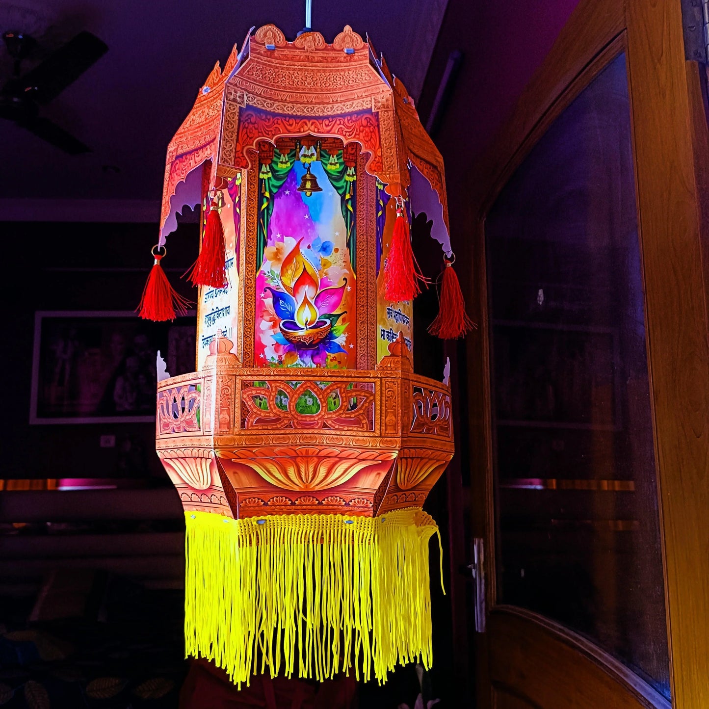 ALiLa Akash Kandil For Diwali Balcony, Hanging Lantern For Home Living Room Festive Decor Decoration Lanterns - ALiLA