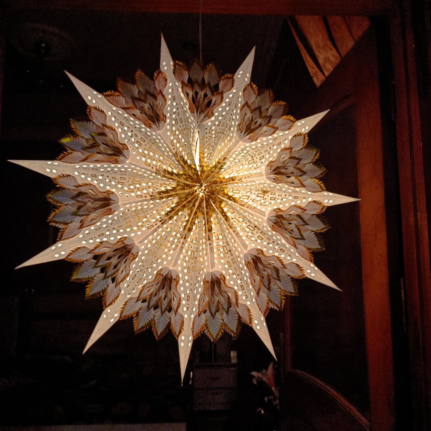 ALiLa Star Lantern Kandil For Diwali Christmas Balcony, Akash Hanging Lantern For Home Living Room Xmas Festive Decor Decoration - ALiLA