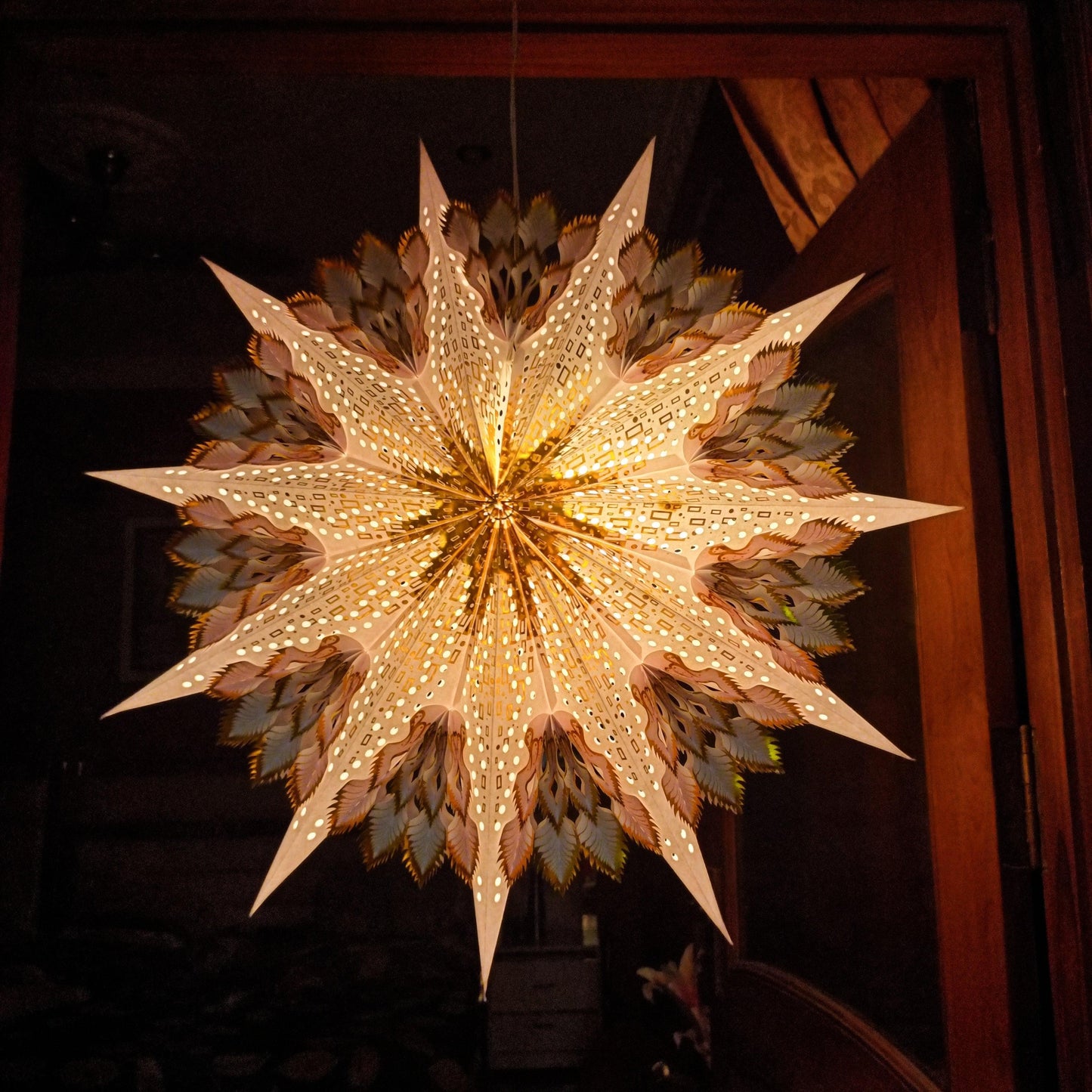 ALiLa Star Lantern Kandil For Diwali Christmas Balcony, Akash Hanging Lantern For Home Living Room Xmas Festive Decor Decoration - ALiLA
