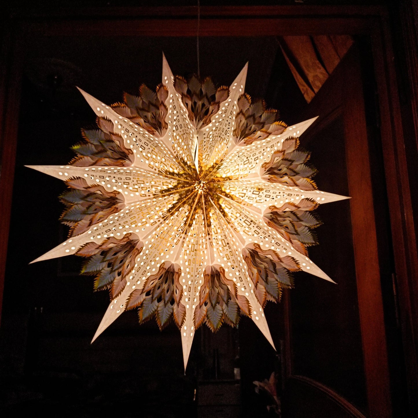 ALiLa Star Lantern Kandil For Diwali Christmas Balcony, Akash Hanging Lantern For Home Living Room Xmas Festive Decor Decoration - ALiLA