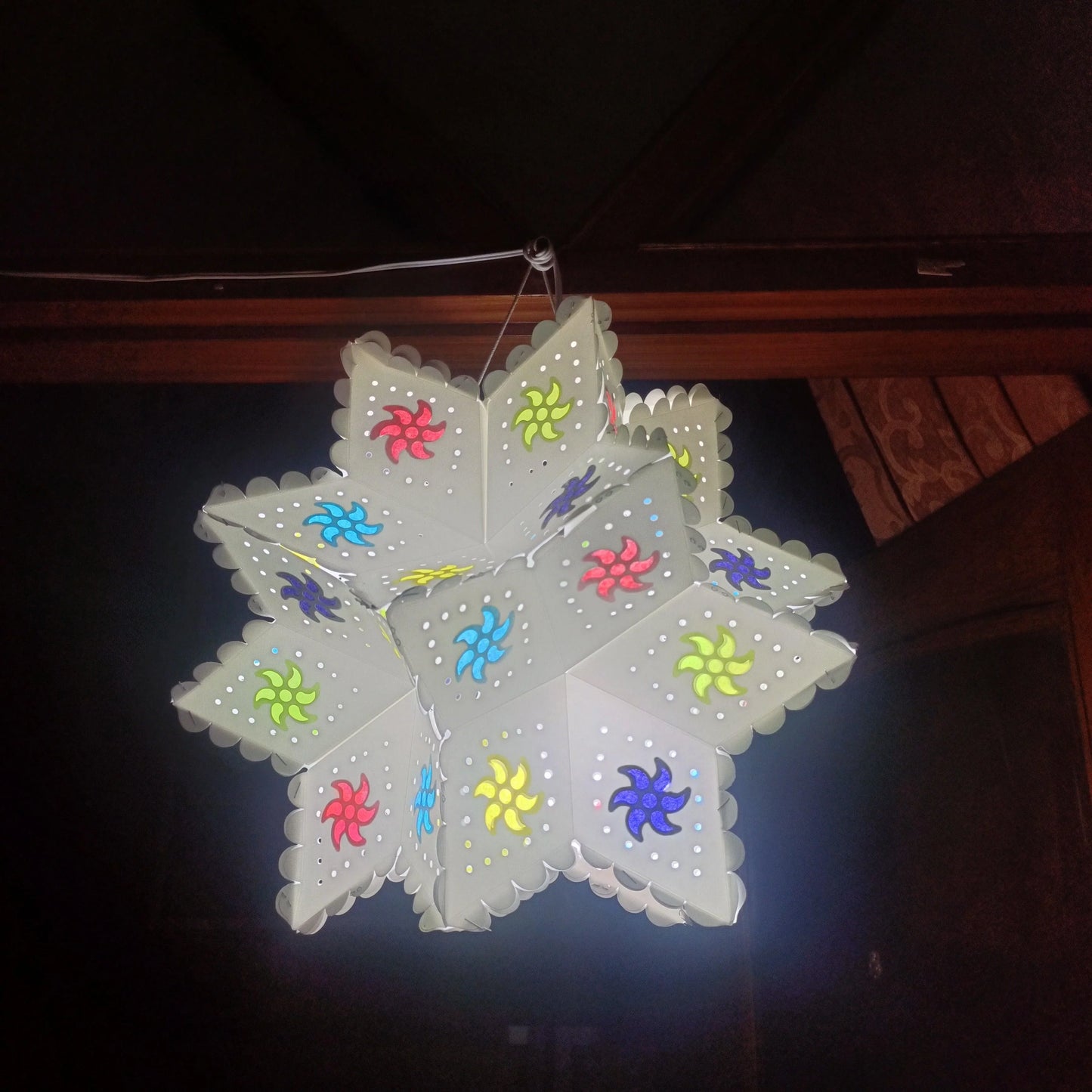 ALiLa Self Assemble DIY Star Lantern Kandil For Diwali Christmas Balcony, Akash Hanging Lantern For Home Living Room Xmas Festive Decor Decoration - ALiLA