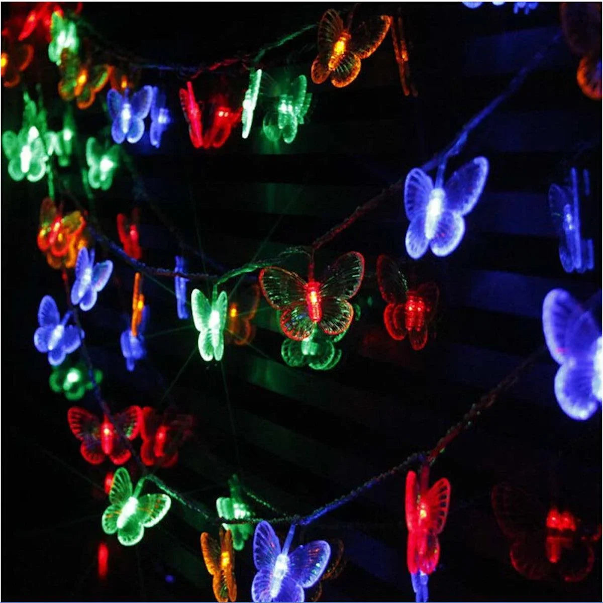 ALiLa Butterfly LED String Light for Home office balcony garden window curtain decoration, Multicolor/3.5 meter - ALiLA