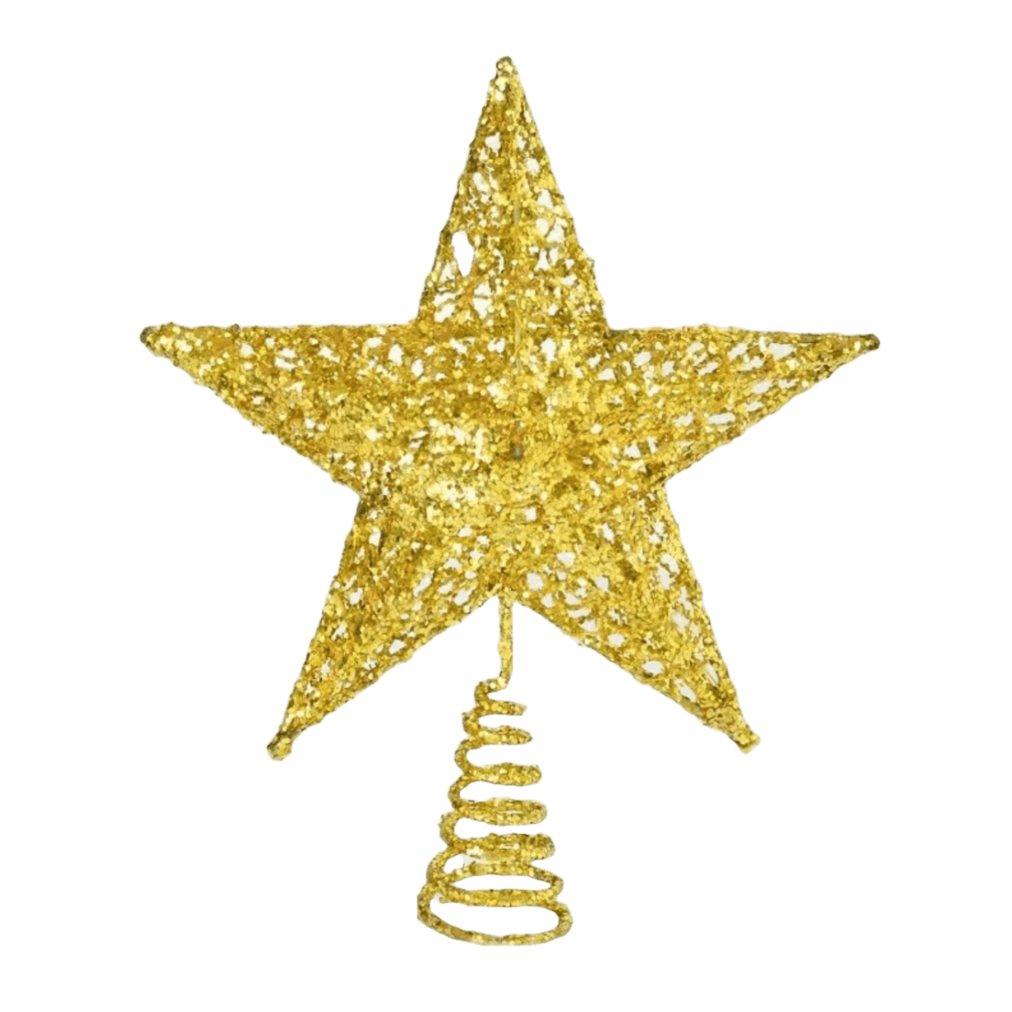 Tree Top Hanging Star for Artificial Christmas Picks for Xmas Tree Topper Stars Decorations Hanging Ornaments, DIY Xmas Wreath, Crafts, Holiday and Home Decor, 9 Inches - ALiLA