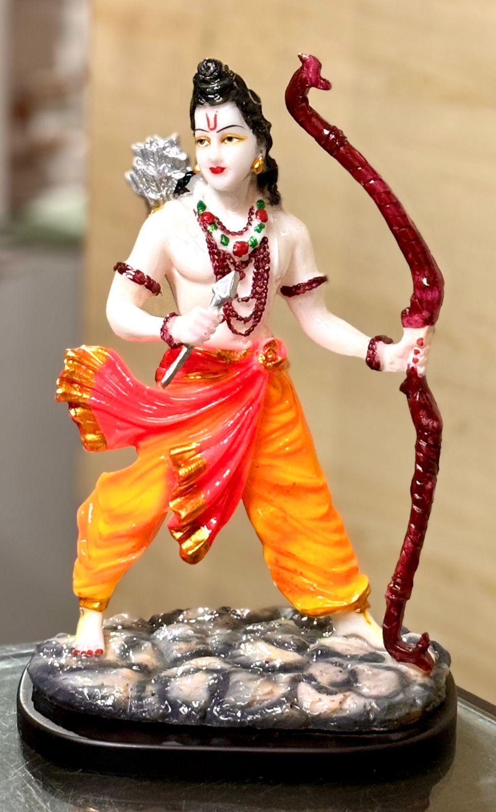 ALiLa Shri Ram Rama Adipurusha God Idol Murti Statue for Home Ram Mandir Temple Pooja, 13.5 Inch Height - ALiLA