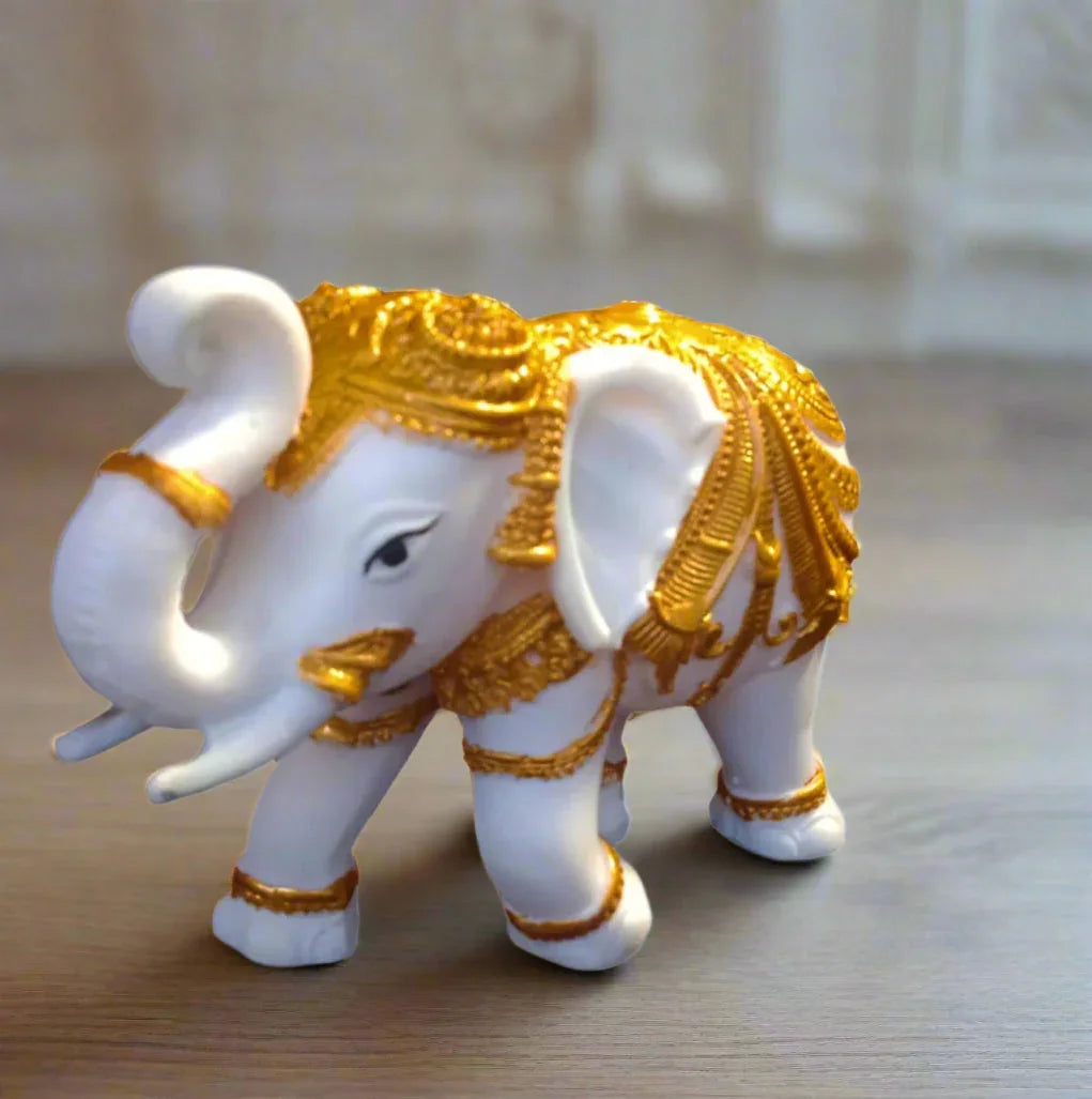 Statue ALiLA ALiLa Elephant Showpiece Idol for Gifting & Home Table Office Desk Decoration Figurines, 8 Inches Height Statue