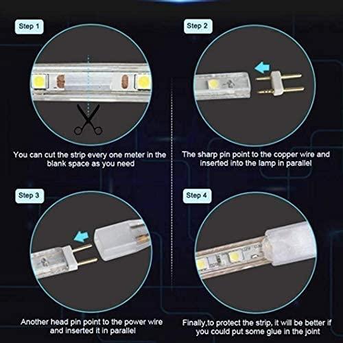 ALILA Flexible EL Wire LED Rope Tube Glow Diwali Christmas Lights Dance Party Decor - ALiLA