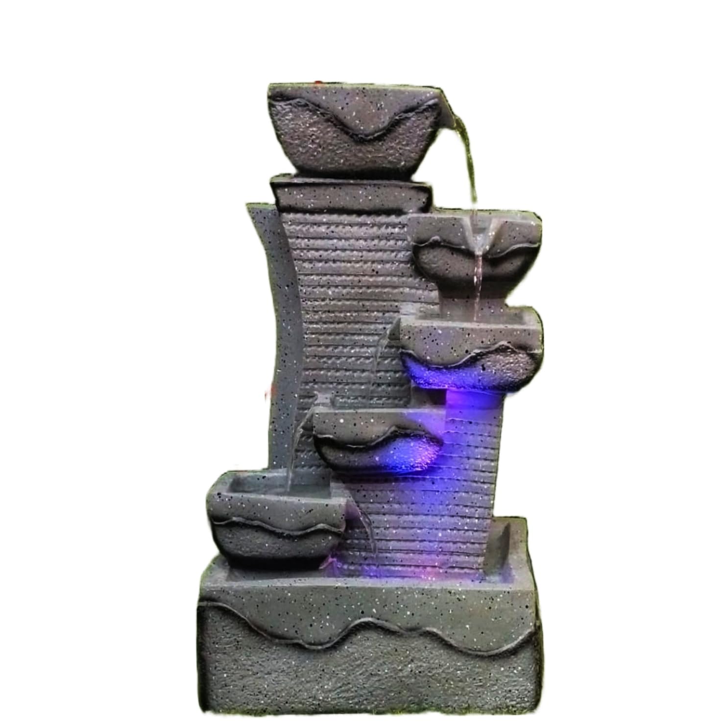 Water Fountain ALiLA Copy of Big Ganesha Diya Waterfall LED Fountain for Office, Table, Living Room, Lawn, Garden Decoration or Gifting item Water Fountain