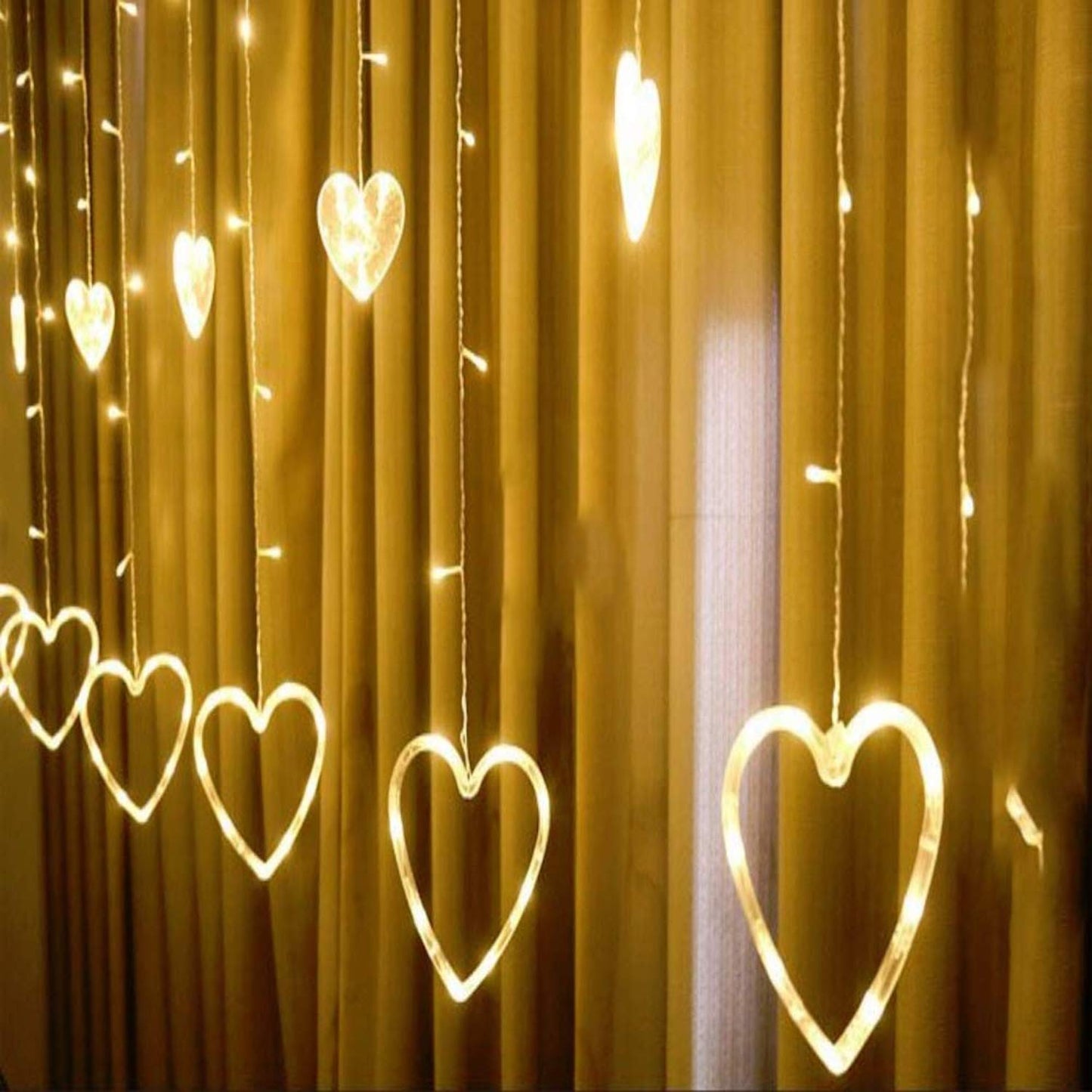 LED String Light ALiLA Copy of Star Led Net Mesh Fairy String Curtain Light for Diwali Home Garden Tree Decoration, Warmwhite LED String Light