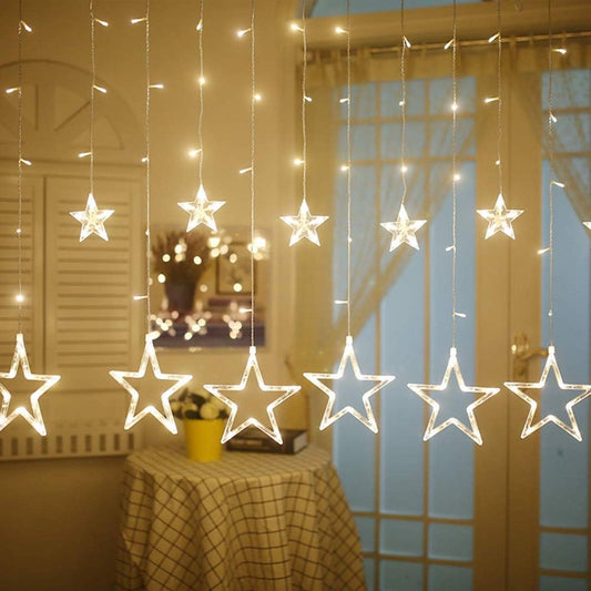 LED String Light ALiLA Copy of Star Led Net Mesh Fairy String Curtain Light for Diwali Home Garden Tree Decoration, MultiColor LED String Light