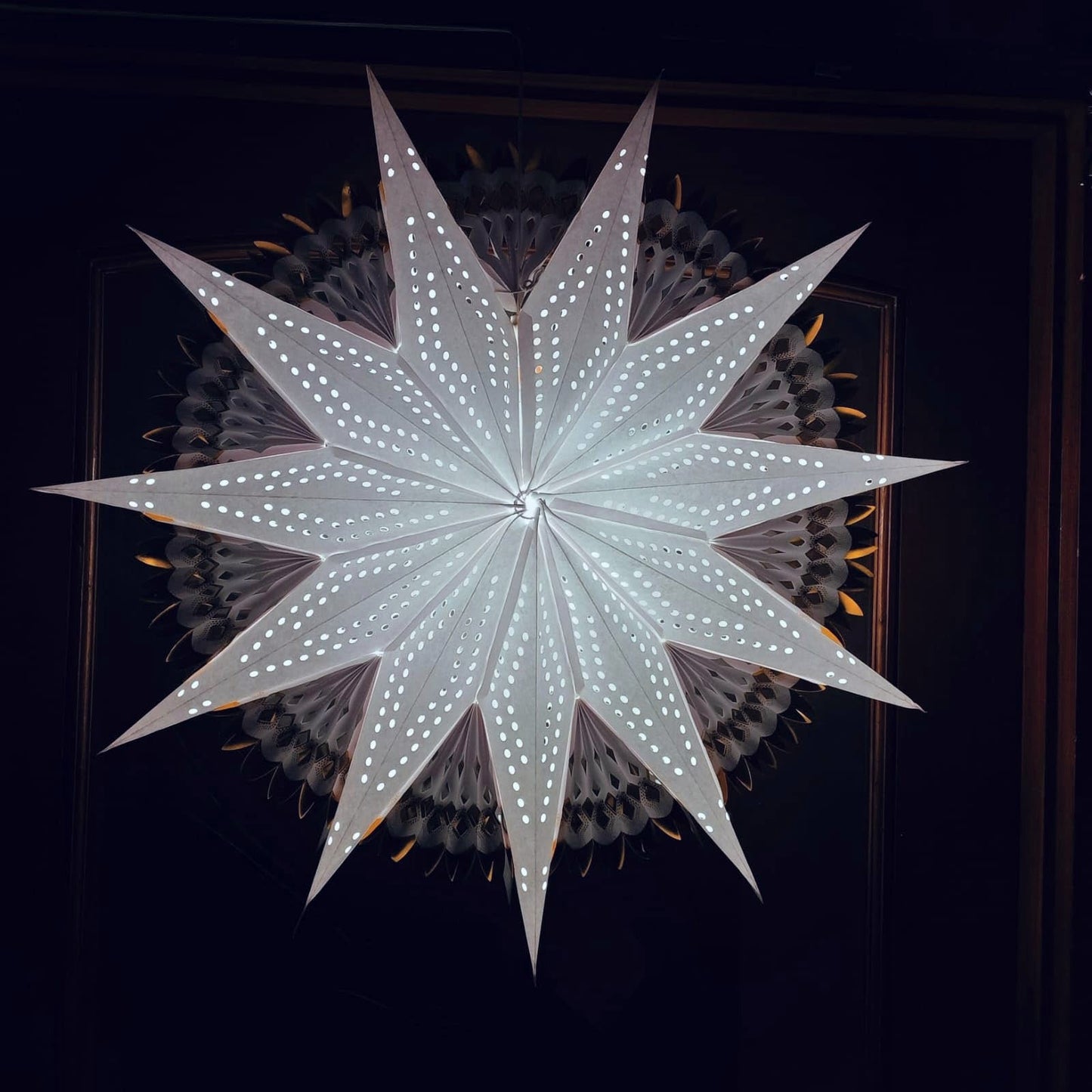 Lantern ALiLA ALiLa Star Lantern Kandil For Diwali Christmas Balcony, Akash Hanging Lantern For Home Living Room Xmas Festive Decor Decoration Lantern