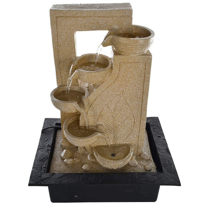 ALiLa Leaf Diya Waterfall LED Fountain for Home Decoration, Office, Garden or Gifting item - ALiLA