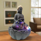 Water Fountain ALiLA ALiLa Kamal Buddha Waterfall Fountain with LED for Home, Living Room, Office table, Balcony, Garden & Lawn decoration & Gifting item Water Fountain