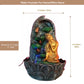Water Fountain ALiLA Buddha Statue Waterfall Leaf Diya Fountain for Home Living Room Decoration Indoor/Outdoor Gifting item Water Fountain