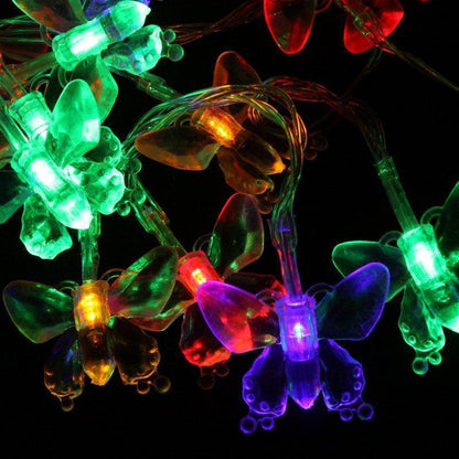 ALiLa Butterfly LED String Light for Home office balcony garden window curtain decoration, Multicolor/3.5 meter - ALiLA