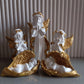 Statue ALiLA White Fairy Angels Figurine Statues for Home Living Room Garden Shelf Mantel Decor Decoration Gifting Item, Set of 5 Statue