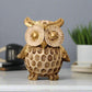 Statue ALiLA Copy of Elegant Owl Figurine Set - Set of 2 Handcrafted Decorative Owls for Home Décor & Gifting Statue