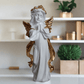 Statue ALiLA ALiLa Praying Angel Statue with Wings Figurine for Home Living Room Garden Shelf Mantel Decor Decoration Gifting Item, 12 Inches Statue