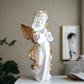 Statue ALiLA ALiLa Praying Angel Statue with Wings Figurine for Home Living Room Garden Shelf Mantel Decor Decoration Gifting Item, 12 Inches Statue