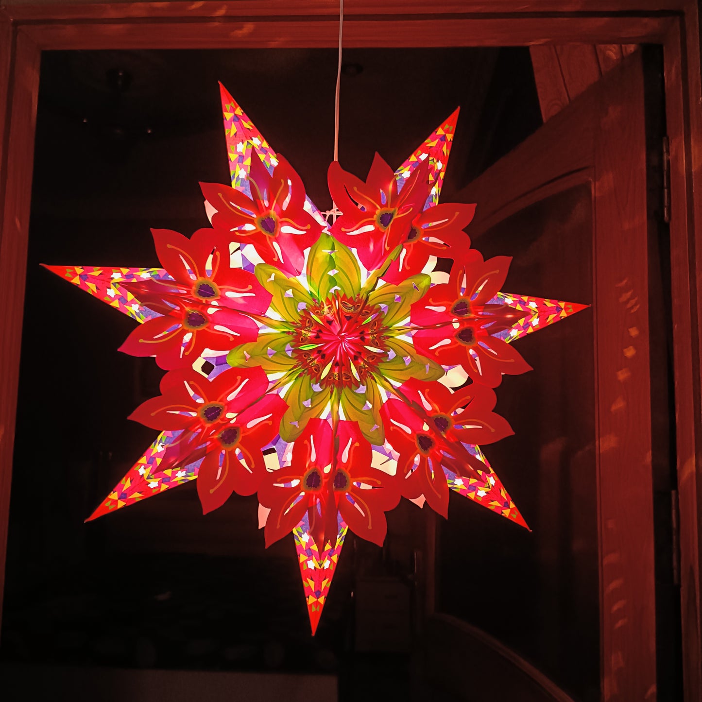 Lantern ALiLA ALiLa Star Lantern Kandil For Diwali Christmas Balcony, Akash Hanging Lantern For Home Living Room Xmas Festive Decor Decoration (Copy) Lantern