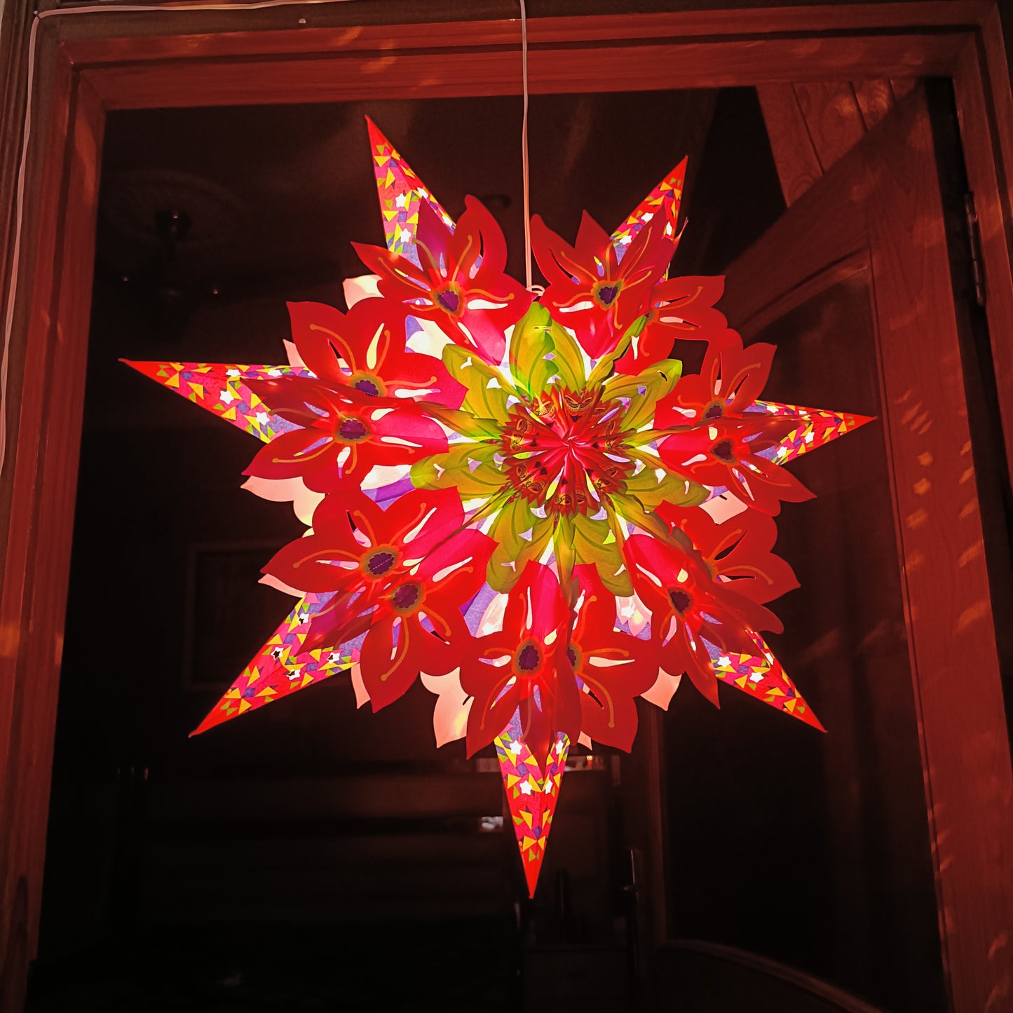 Lantern ALiLA ALiLa Star Lantern Kandil For Diwali Christmas Balcony, Akash Hanging Lantern For Home Living Room Xmas Festive Decor Decoration (Copy) Lantern