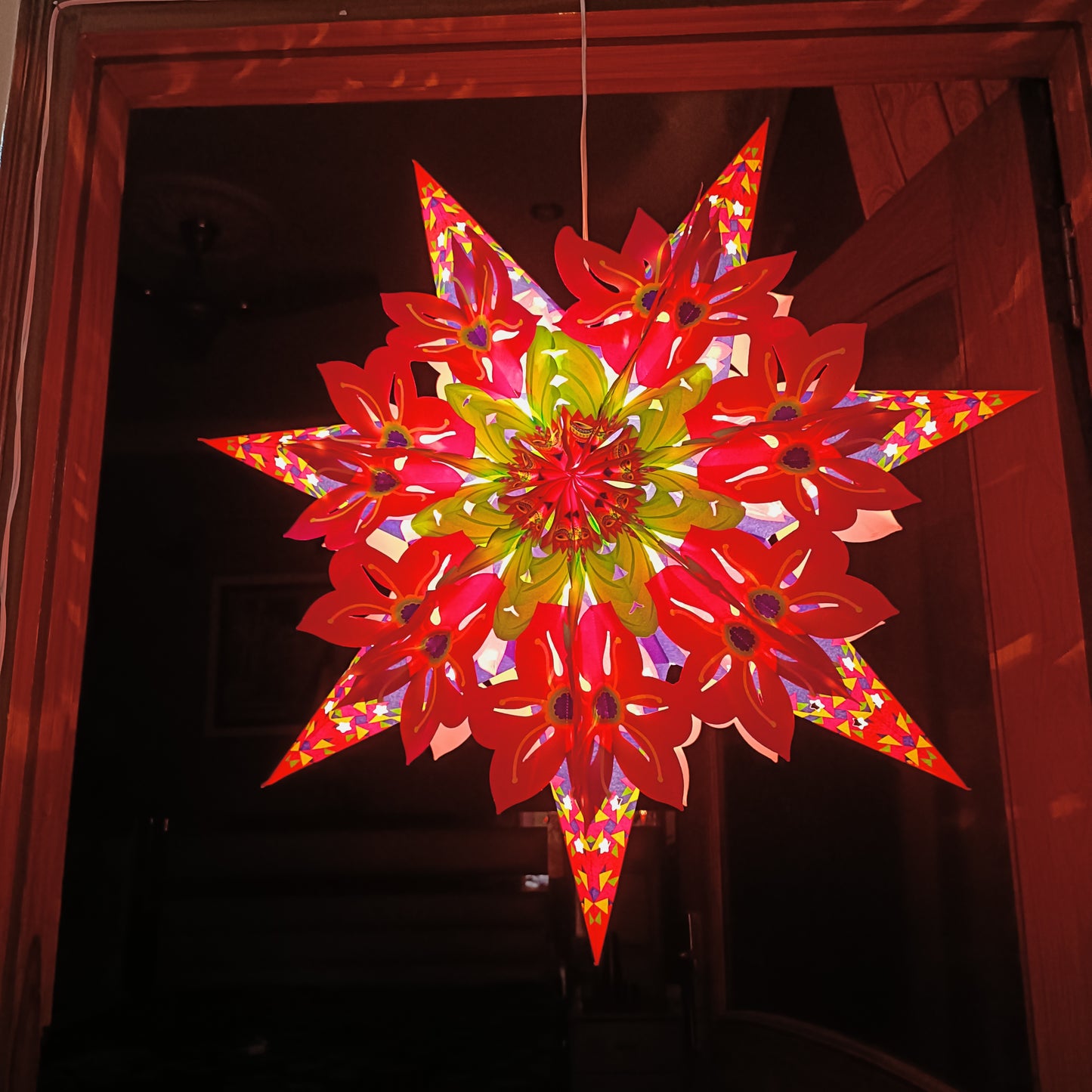 Lantern ALiLA ALiLa Star Lantern Kandil For Diwali Christmas Balcony, Akash Hanging Lantern For Home Living Room Xmas Festive Decor Decoration (Copy) Lantern