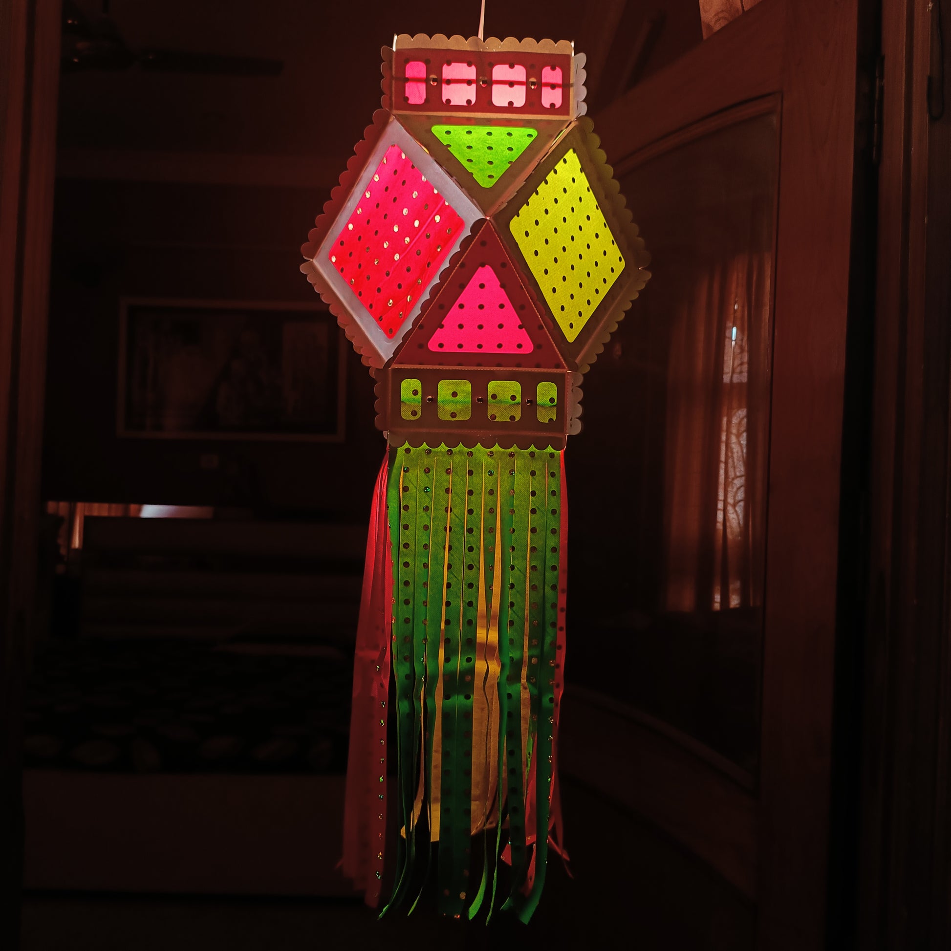 Lantern ALiLA ALiLa Akash Kandil For Diwali Balcony, Hangging Lantern For Home Living Room Festive Decor Devoration Lantern