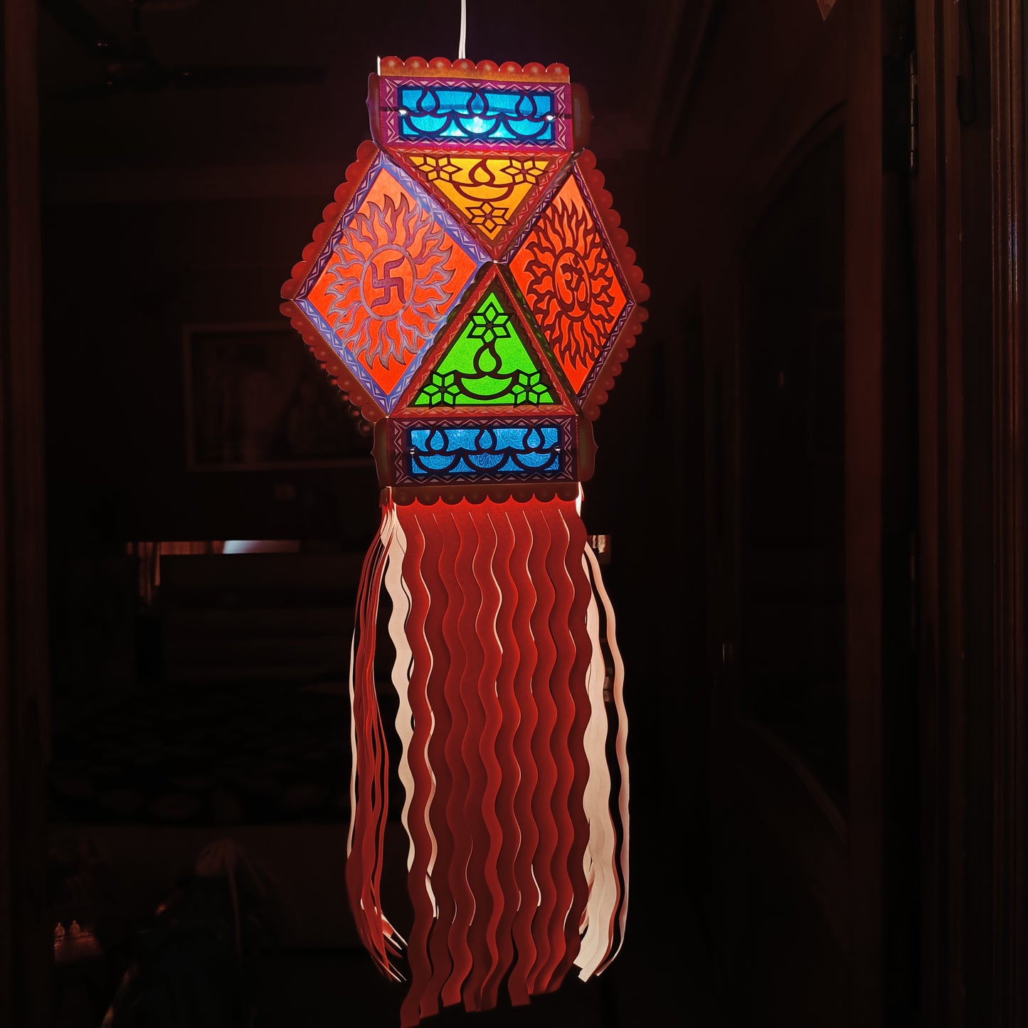 Lantern ALiLA ALiLa Akash Kandil For Diwali Balcony, Hanging Lantern For Home Living Room Festive Decor Decoration Lanterns Lantern