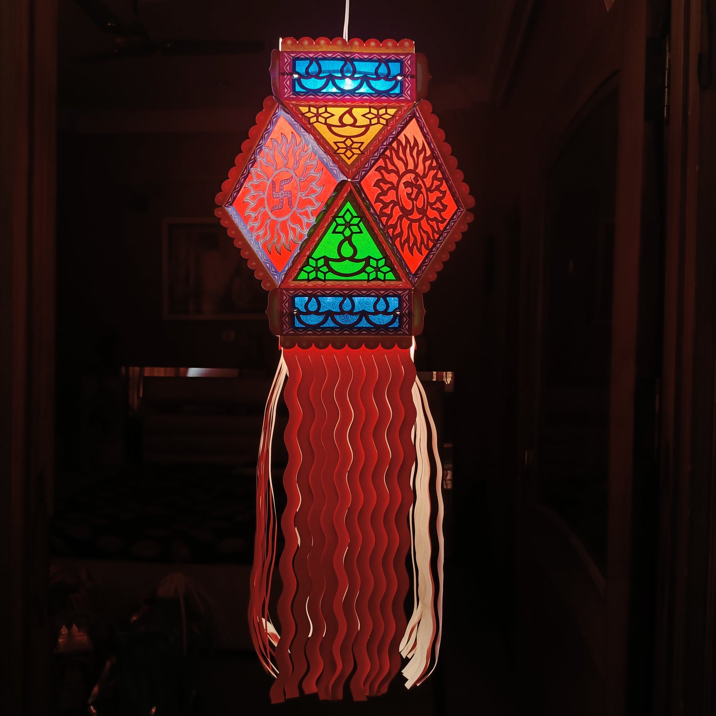 Lantern ALiLA ALiLa Akash Kandil For Diwali Balcony, Hanging Lantern For Home Living Room Festive Decor Decoration Lanterns Lantern