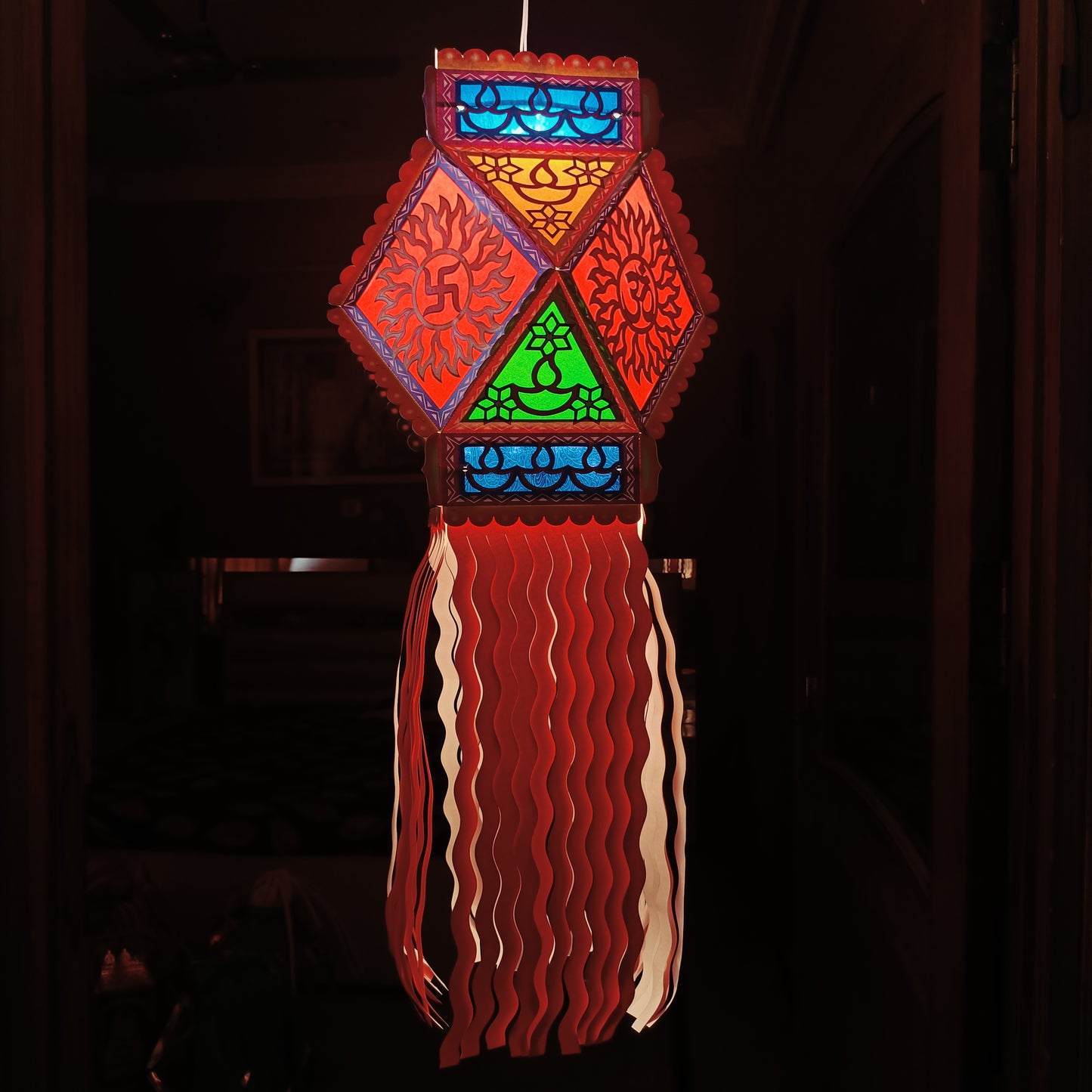 Lantern ALiLA ALiLa Akash Kandil For Diwali Balcony, Hanging Lantern For Home Living Room Festive Decor Decoration Lanterns Lantern