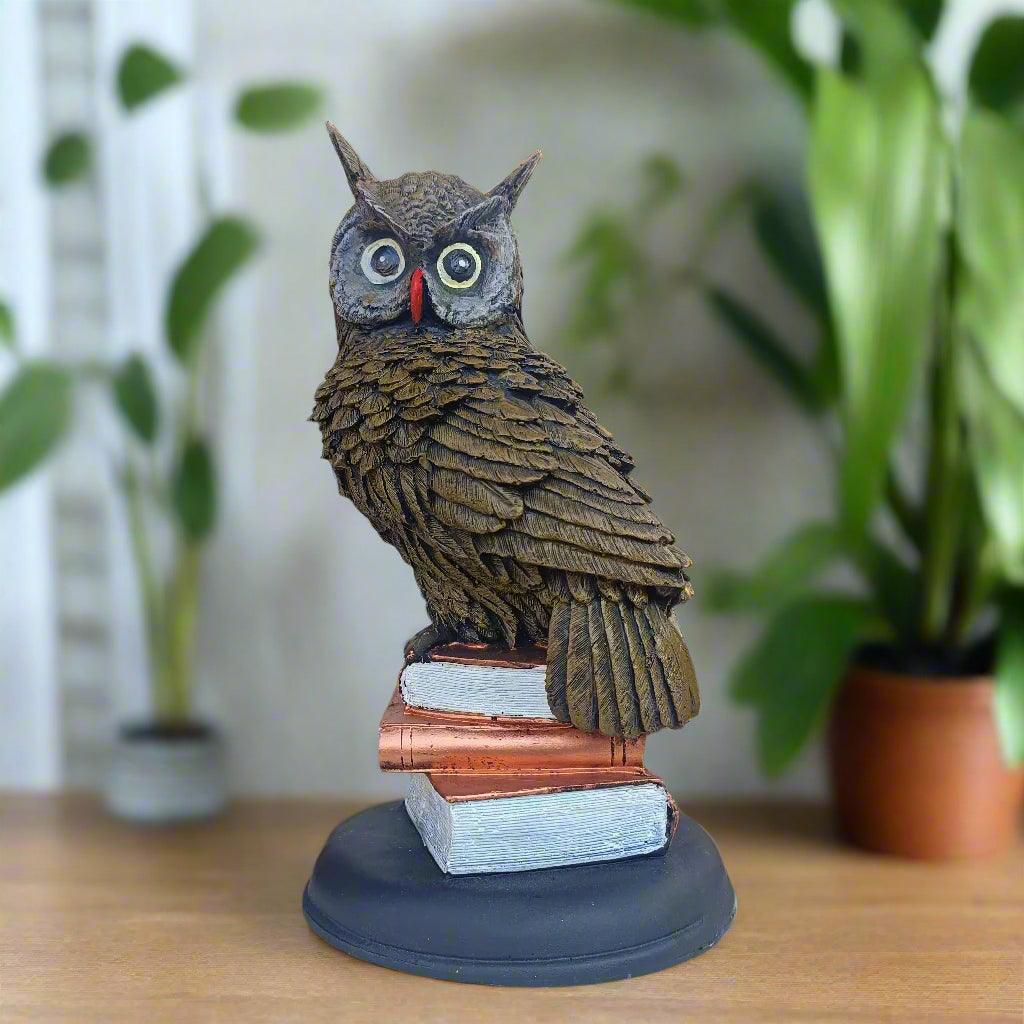 Big Owl Statue for Living Room Elegant Home Decoration & Gifting Item, 11.5 Inches - ALiLA