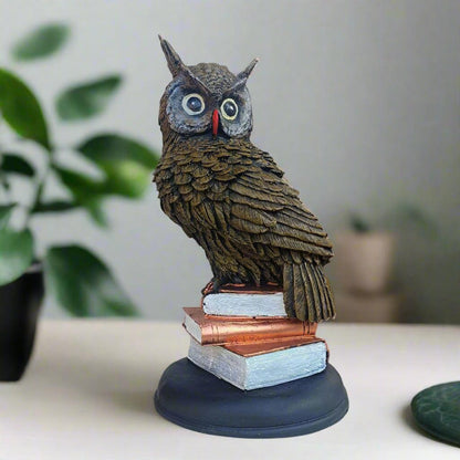 Big Owl Statue for Living Room Elegant Home Decoration & Gifting Item, 11.5 Inches - ALiLA