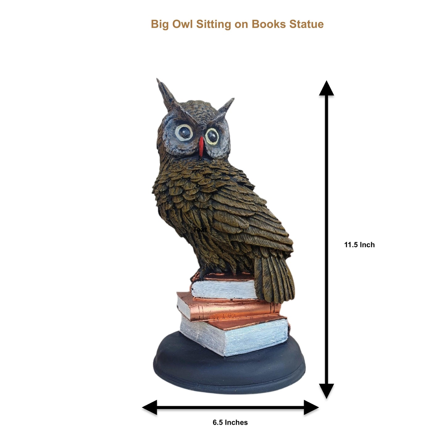 Big Owl Statue for Living Room Elegant Home Decoration & Gifting Item, 11.5 Inches - ALiLA