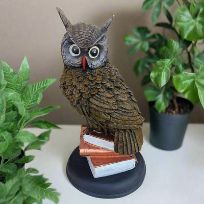 Big Owl Statue for Living Room Elegant Home Decoration & Gifting Item, 11.5 Inches - ALiLA