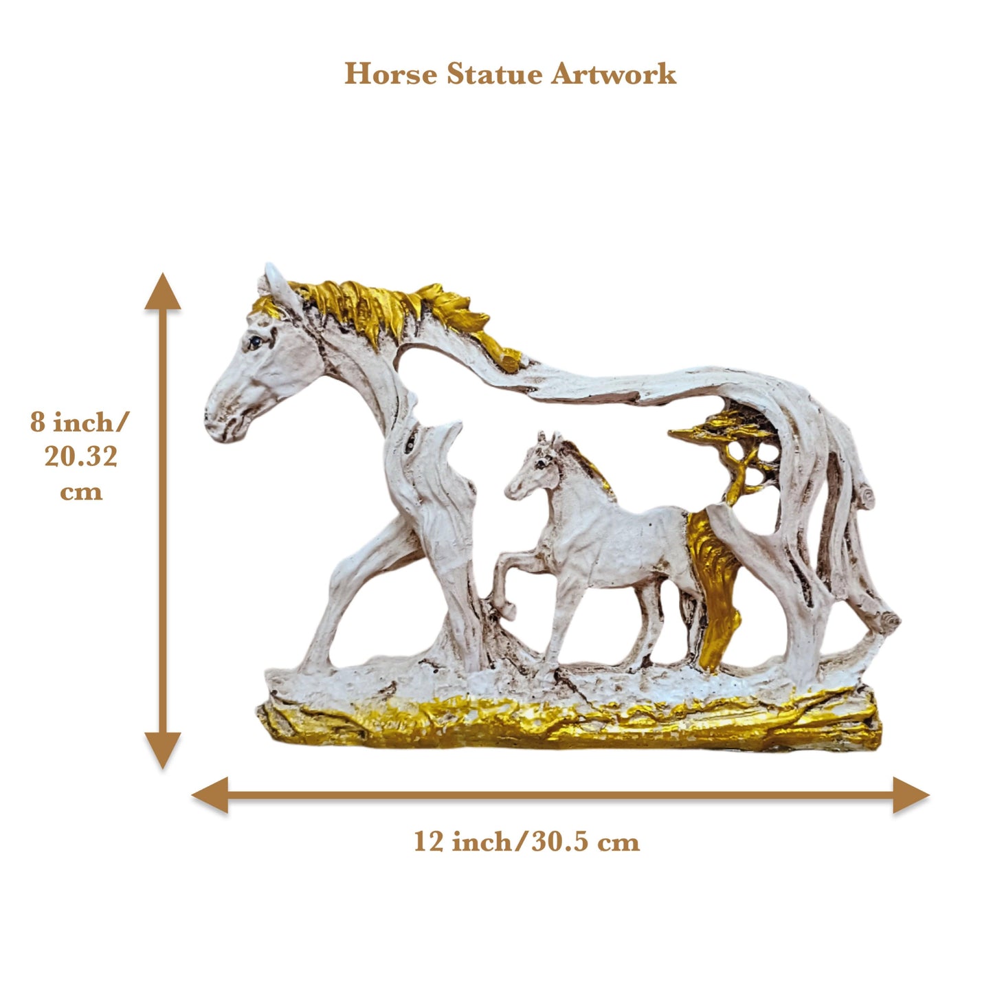 White Art Horse Statue for Home Decoration Elegant and Modern Horse Figurine for Gifting - ALiLA