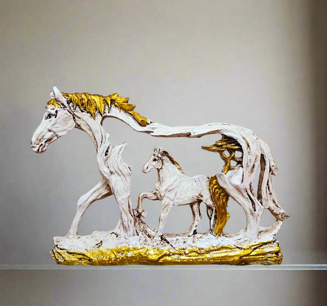 White Art Horse Statue for Home Decoration Elegant and Modern Horse Figurine for Gifting - ALiLA