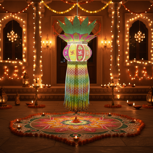 Lantern ALiLA ALiLa Akash Kandil For Diwali Balcony, Hanging Lantern For Home Living Room Festive Decor Decoration Lanterns Lantern