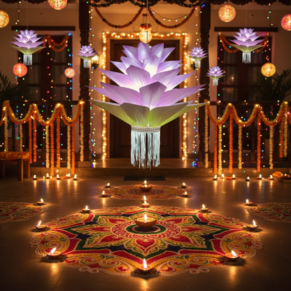 Lantern ALiLA ALiLa Akash Kandil For Diwali Balcony, Hanging Lantern For Home Living Room Festive Decor Decoration Lanterns Lantern
