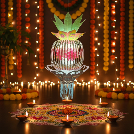 Lantern ALiLA ALiLa 3D Peacock Akash Kandil For Diwali Balcony, Hanging Lantern For Home Living Room Festive Decor Decoration Lanterns Lantern