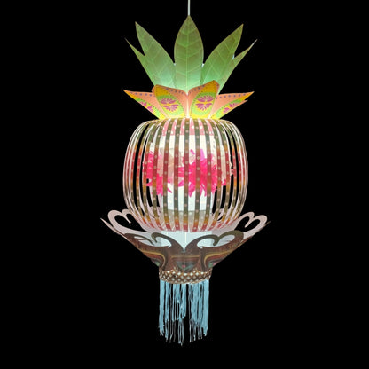 Lantern ALiLA ALiLa 3D Peacock Akash Kandil For Diwali Balcony, Hanging Lantern For Home Living Room Festive Decor Decoration Lanterns Lantern