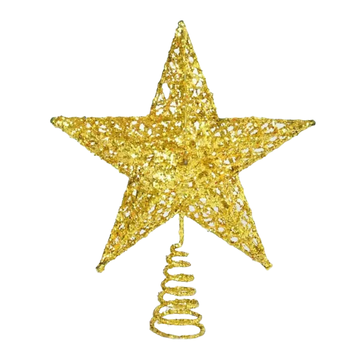 Christmas ALiLA Tree Top Hanging Star for Artificial Christmas Picks for Xmas Tree Topper Stars Decorations Hanging Ornaments, DIY Xmas Wreath, Crafts, Holiday and Home Decor, 9 Inches Christmas