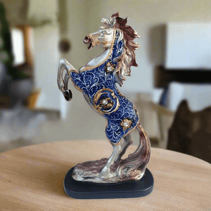 ALiLa Jumping Horse in Antique Designer Exclusive Showpiece Idol Statue for Gifting & Home Table Decoration, 13 inch Height… - ALiLA