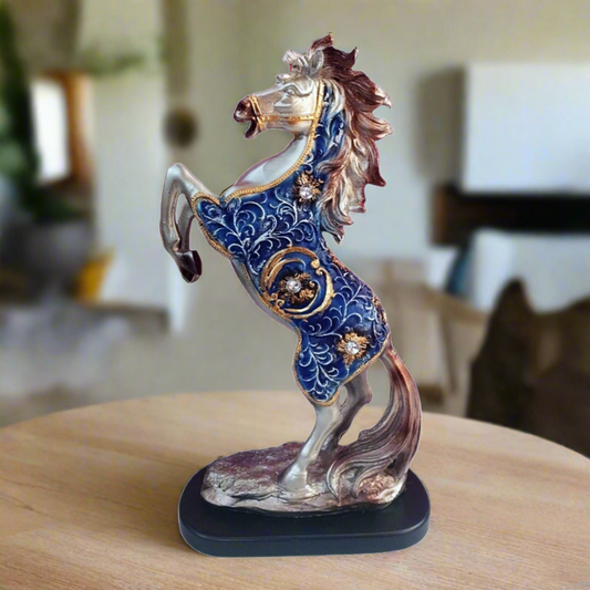 Statue ALiLA ALiLa Jumping Horse in Antique Designer Exclusive Showpiece Idol Statue for Gifting & Home Table Decoration, 13 inch Height… Statue