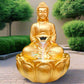 Water Fountain ALiLA ALiLa Kamal Buddha Waterfall Fountain with LED for Home, Living Room, Office table, Balcony, Garden & Lawn decoration & Gifting item Water Fountain